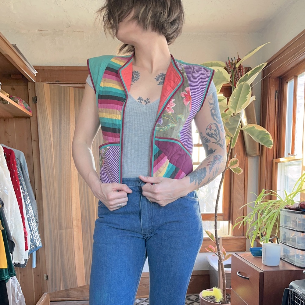 Vintage Quilted Vest / Jeanne Marc for Saks